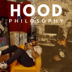 Podcasters, YouTubers, and K College alumns, B.J. Smith '17 and Jared Pittman '20 in studio with title Hood Philosophy over image.